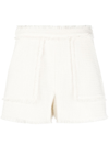 Cinq À Sept Allen Textured Shorts In Gardenia