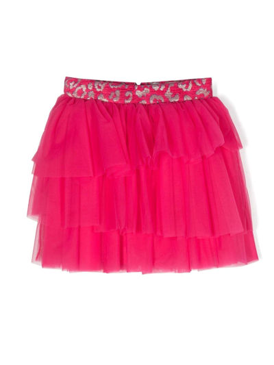 Simonetta Kids' Tiered Tutu Skirt In Pink