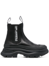 Karl Lagerfeld Luna Maison Karl Gore Boot Black Lthr In Black