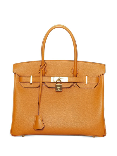 Pre-owned Hermes  Birkin 30 Tote Bag In Orange