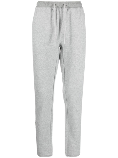 Diesel Logo-patch Drawstring Track Pants In Grigio