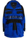 Dsquared2 Logo-print Parka In Blue