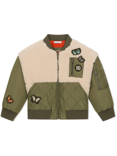 Dolce & Gabbana Kids' Patch-detail Bomber Jacket