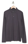 Westzeroone Rivervalley Long Sleeve Polo In Dusk Purple