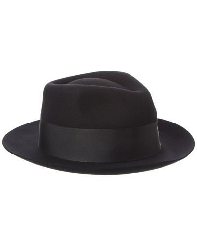 Phenix Trilby Wool Felt Fedora In Black