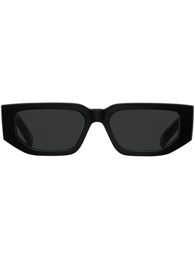 Prada Symbole Rectangular-frame Sunglasses In Black