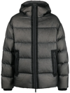 Dsquared2 Nylon Down Jacket With Logo Patch In Schwarz