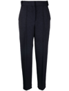 Tory Burch High-waist Tailored Trousers In Blau