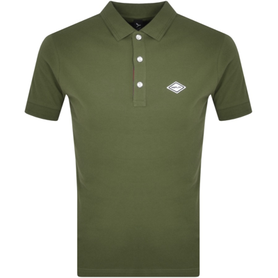 Replay Short Sleeved Logo Polo T Shirt Green