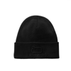 Woolrich Cotton Wool Black Beanie In Black