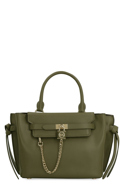 Michael Michael Kors Hamilton Legacy Leather Handbag In Green