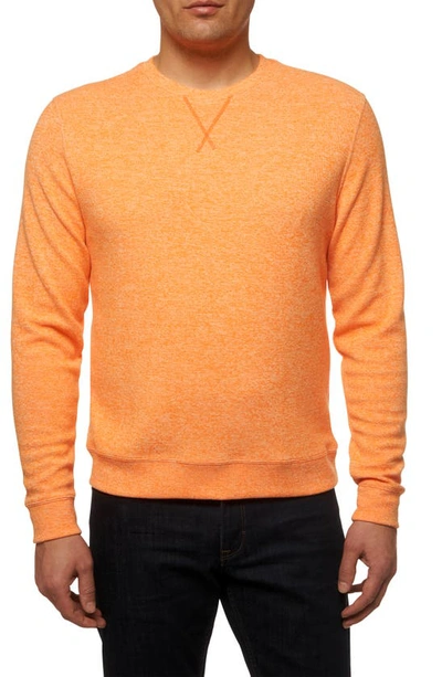 Robert Graham Men's Bassi Double-knit Crewneck Sweater In Orange