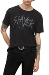 JOHN VARVATOS SLAYER RAW EDGE GRAPHIC TEE