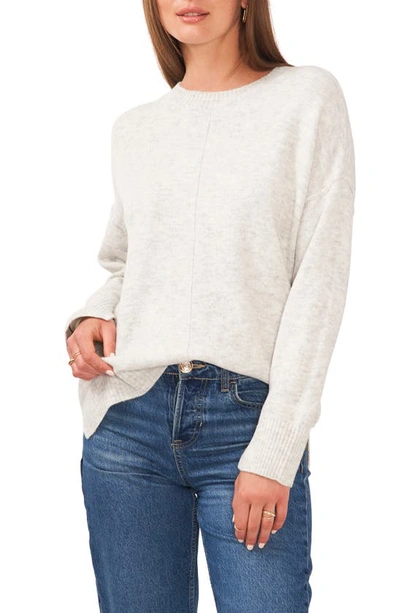 Vince Camuto Gradation Crewneck Sweater In Silver Hthr Grey