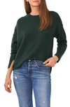 Vince Camuto Gradation Crewneck Sweater In Windsor Moss