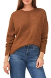 Vince Camuto Gradation Crewneck Sweater In Toasted Brown