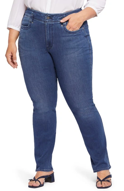 Nydj Marilyn Hollywood High Waist Straight Leg Jeans In Rendezvous