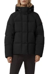 Canada Goose Junction Lightweight Water-repellent Puffer Jacket In Black