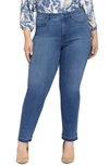 Nydj The High Waist Release Hem Straight Leg Jeans In Playlist