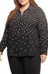 Nydj Becky Percy Dot Button-up Shirt