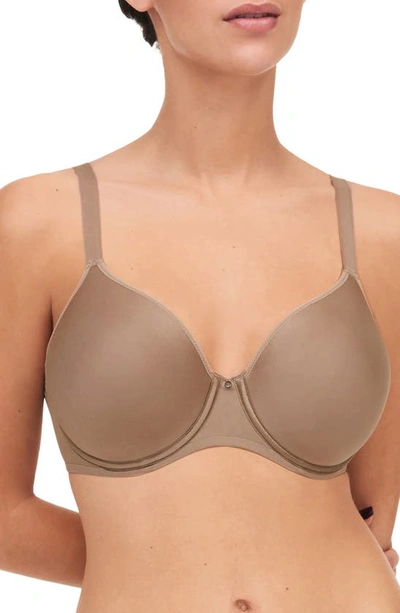 Chantelle Lingerie Comfort Chic Smoothing Memory Foam T-shirt Bra In Hazelnut-ol