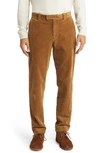 Brooks Brothers Stretch Corduroy Slim Pant In Brown