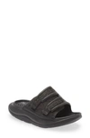 Hoka Ora Luxe Slide Sandal In Black / Black