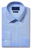 David Donahue Trim Fit Non-iron Dress Shirt In Blue