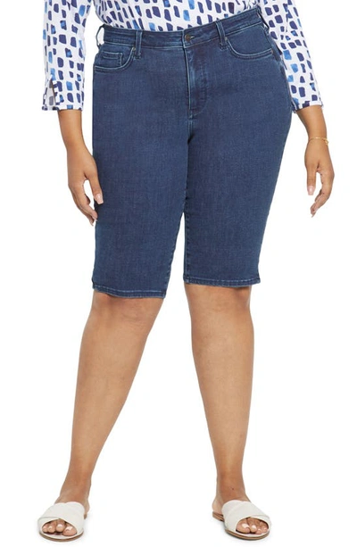 Nydj Stretch Jean Capri Shorts In Clean Genesis