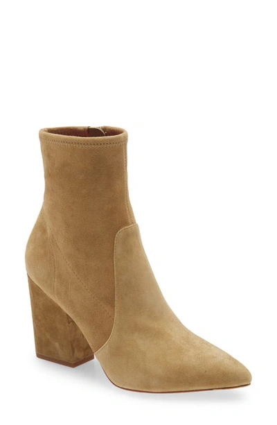 Loeffler Randall Isla Pointy Toe Bootie In Bisque Suede