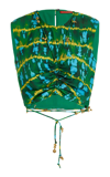 Altuzarra Ayana Cropped Embellished Ruched Tie-dyed Crepe De Chine Top In Green