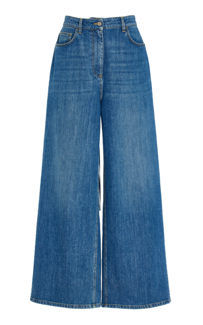 Altuzarra Women's Marli Stretch Cotton Jeans In Medium Wash