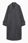Cos Wool-blend Tailored Coat In Blue