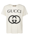 GUCCI GUCCI T-SHIRTS AND POLOS WHITE
