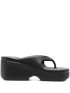 Forbitches Black Ooh Bunny Flip-flop Sandals S In Eva For Bitches Women In Black