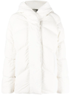 Canada Goose Marlow Hooded Quilted Ventera Down Jacket In White