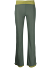 Simon Miller Galaxy Contrast-trim Trousers In Alien Green