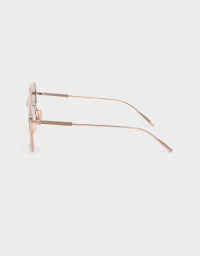 Charles & Keith Cut-out Frame Butterfly Sunglasses In Pink