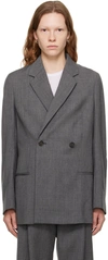 TOTÊME GRAY DOUBLE-BREASTED BLAZER