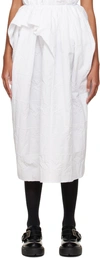 Cecilie Bahnsen Dalita Asymmetric Midi Skirt In White