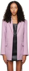 ALEKSANDRE AKHALKATSISHVILI PURPLE DART BLAZER