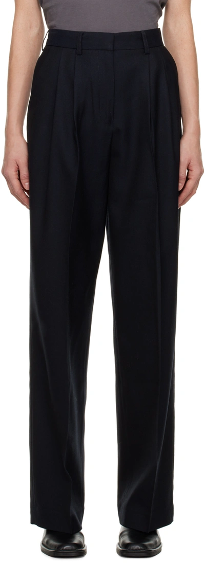 House Of Dagmar Navy Valentina Trousers