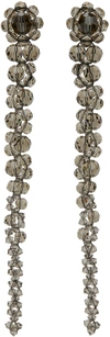 Simone Rocha Drip Crystal-embellished Earrings In Smoke