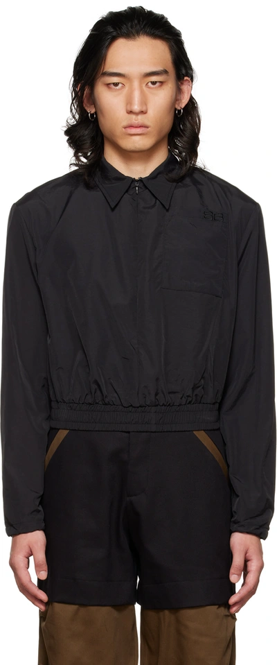 Spencer Badu Black Invisible Zip Jacket