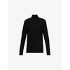 Polo Ralph Lauren Logo-embroidered Turtleneck Wool Sweater In Polo Black