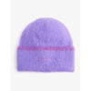 JACQUEMUS LE BONNET BRAND-EMBROIDERED STRETCH-WOVEN BEANIE