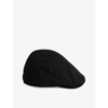 Ted Baker Alfrede Woven Flat Cap In Black