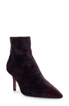 L Agence Aimee Stiletto Bootie In Red Paisley