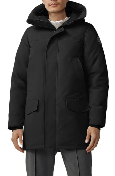 Canada Goose Langford Parka Nylon Down Jacket In Atlantic Navy