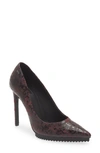 Dkny Carisa Pointed Toe Pump In Bordeaux